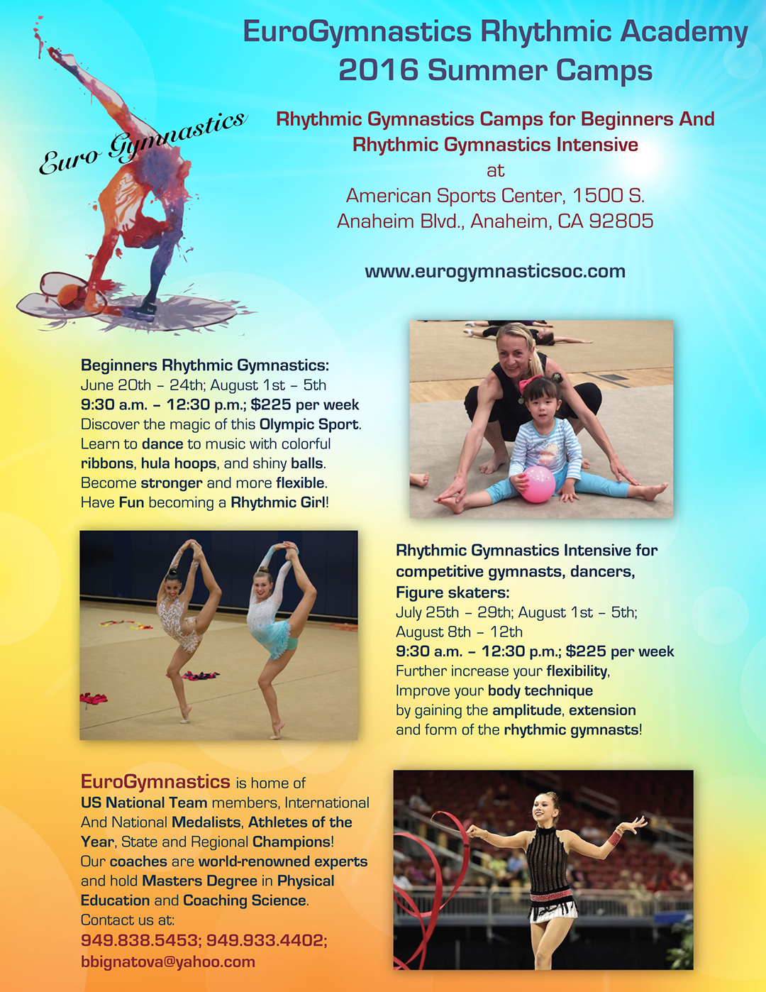 Camps – Eurogymnastics Rhythmic Academy